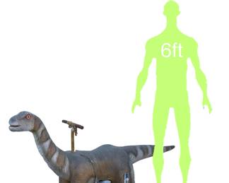 Crackerjax Scottsdale AZ Brachiosaurus Coin-Op Kiddie Ride Amusement Park