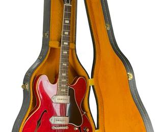 vintage 1965 Gibson ES-330 TDC Electric Guitar w/ Case - Cherry Finish