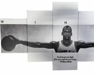 Michael Jordan 'Wings' Canvas Print 5-Piece Wall Art Sports Memorabilia
