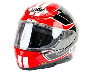 Shoei RF-1200 Full-Face Motorcycle Helmet XL 61-62cm - Red/Black/White Graphic
