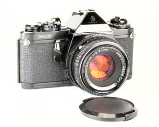 Pentax ME 35mm SLR Film Camera Body w/ 3 Lenses: 50mm, 80-200mm, 135mm