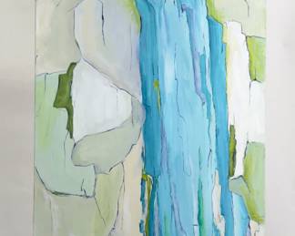Rebecca Romanowski "Magic of The Falls" Acrylic on Canvas Painting 48"x24"