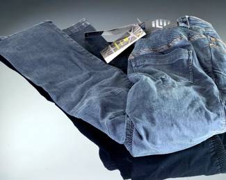 New ILM Protective Motorcycle Riding Jeans with CE Pads & Kevlar Lining, Size 34