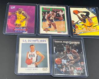 Basketball Cardds (Bird, Shaq, Magic)