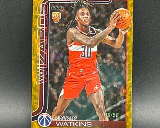 Jamir Watkins 6/50 Numbered Rookie Card