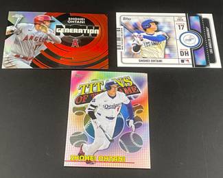 3 Shohei Ohtani Cards
