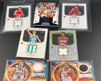 7 Basketball Relic Cards