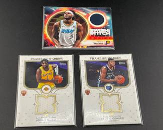 3 Basketball Relic Cards