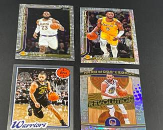4 Basketball Cards (Curry, Labron etc..)