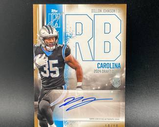 Dillon Johnson Autographed 10/10 Numbered Card