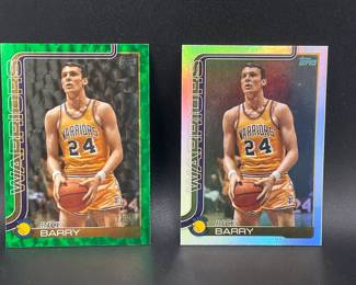 2 Rick Barry Basketball Cards
