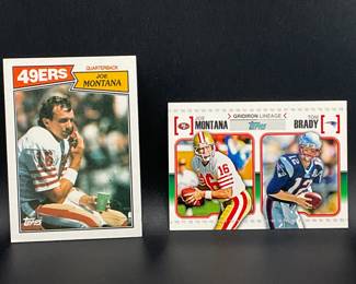 Joe Montana & Montana/Tom Brady Cards