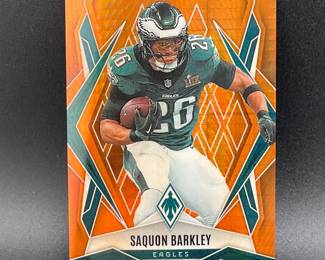 Saquon Barkley 4/99 Autographed Card