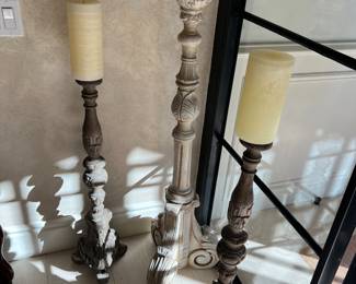 Large Spanish colonial
Style
Wooden candlesticks