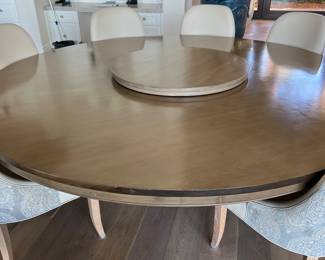 8’ round dining table 8 chairs - so incredibly comfortable!