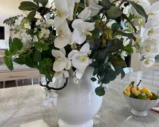 Pair of large appx 30” h floral arrangements