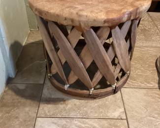 Rawhide stool
