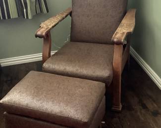 Armchair and ottoman