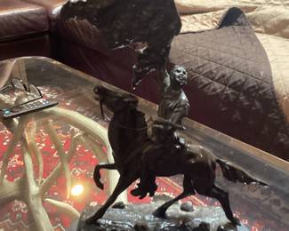 Signed Frederick Remington bronze sculpture