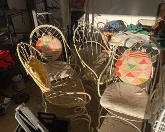 Vintage metal chairs