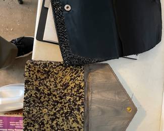 Two beaded clutch purses