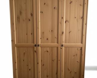 IKEA Leksvik Pine Wood Armoire or Wardrobe