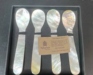 Mother of Pearl Caviar Spoons and Spreaders with Tahanan by Kultura Branding second image