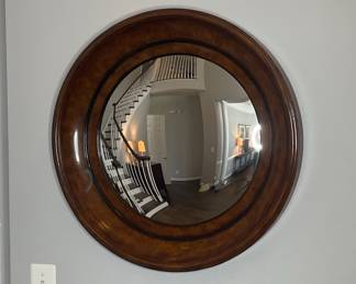Milling Road Burl Wood Convex Mirror