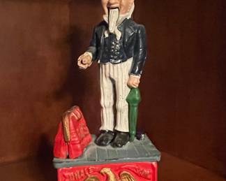 Uncle Sam Cast Iron Mechanical Bank by K.C. Novelty Co.