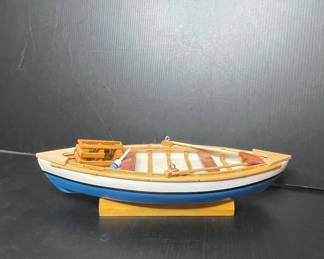 Maine State Prison Made Wooden Dory Model