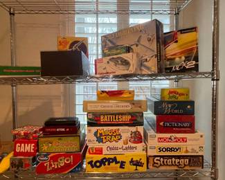 Assorted Board Games and Model Kits
