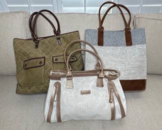 Longchamp, J. Crew, and Grf  Lantz Tote Bags fourth image