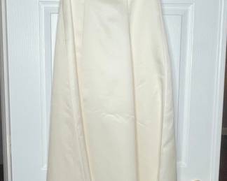 Vintage Wedding Dress Ivory Satin 