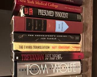 Assorted Hardcover Books including Tom Wolfe's 'The Bonfire of the Vanities'