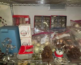 Assorted Christmas Decorations and Ornaments