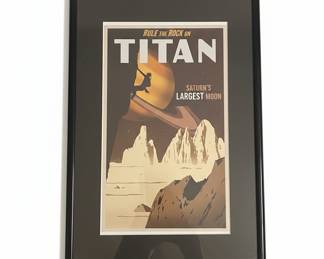 Rule the Rock on Titan Framed Print by Steve Thomas