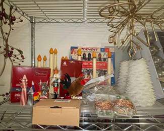 Assorted Christmas Decorations and Ornaments