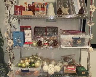 Assorted Christmas Decorations and Ornaments