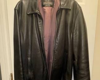 Banana Republic Mens Leather Jacket second image