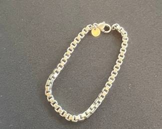 Tiffany & Co. Sterling Silver Venetian Box Link Bracelet