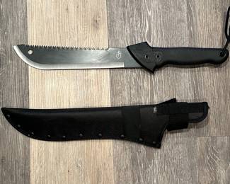 Gerber Gator Serrated Machete with Sheath
