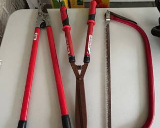 Corona Loppers, Hedge Shears, and Bow Saw Set