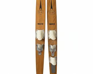 Vintage Thompson Gold Crown Concave Water Skis