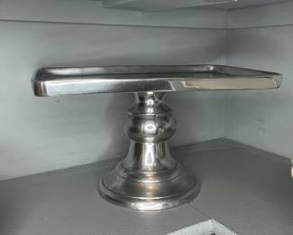 SilverTone Pedestal Compote second image