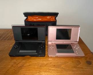 Nintendo DS Lite Handheld Console (Black and Metallic Rose)