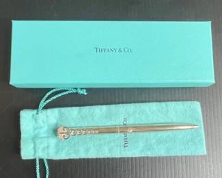 Tiffany  Co. Sterling Silver Caduceus Ballpoint Pen