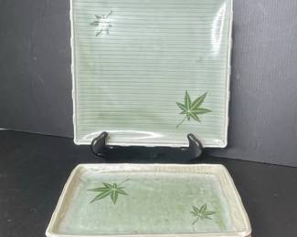 Japanese Maple Leaf Ceramic Serving Plates