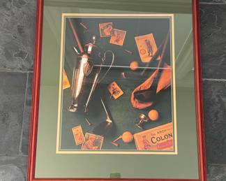 Framed Golf Advertising Art Print