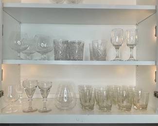 Assorted Crystal and Glassware