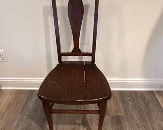 Dark Wood Side Chair